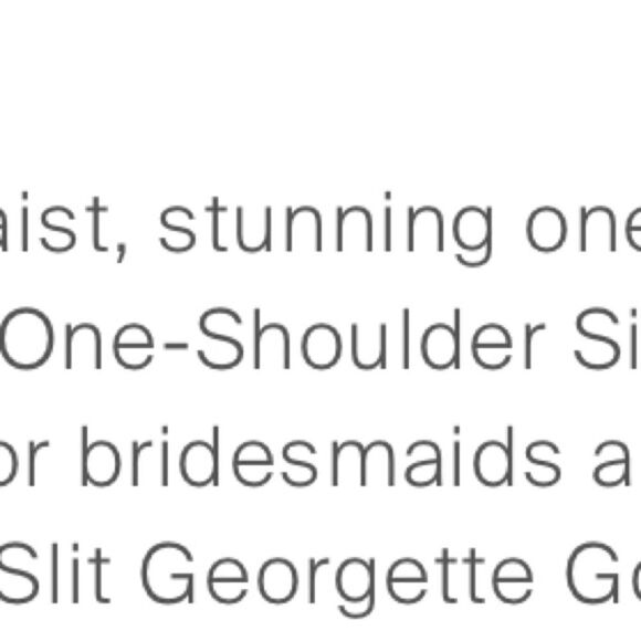 BHLDN Anthropologie Chloe one shoulder gown size 8 NWT - Picture 13 of 13